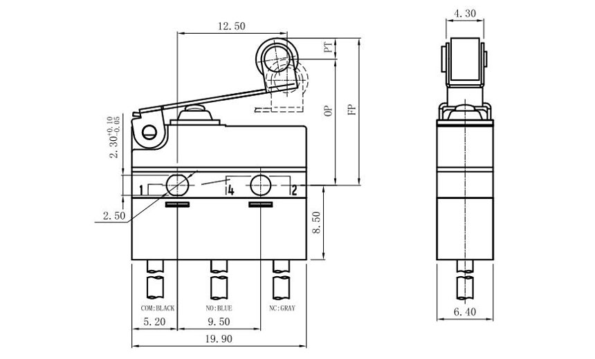 flat micro switch