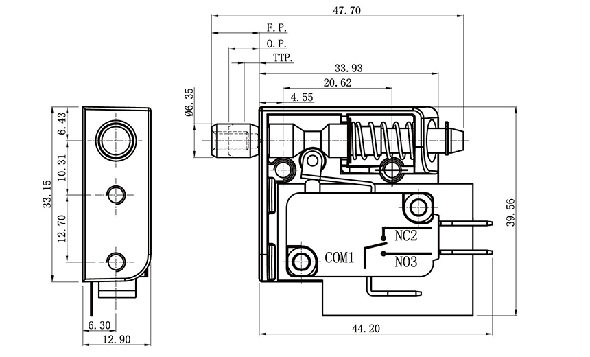 door lock micro switch